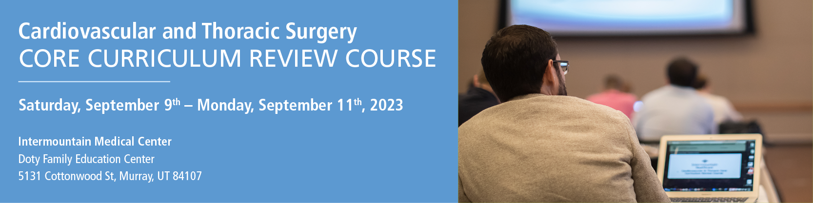 Cardiovascular and Thoracic Surgery Core Curriculum Review Course - 2023 Banner