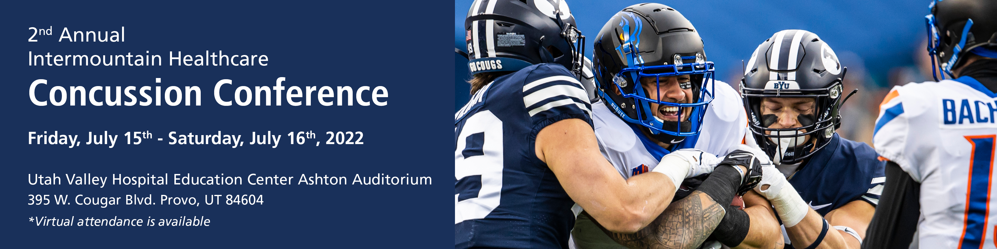 2nd Annual Intermountain Healthcare Concussion Conference Banner