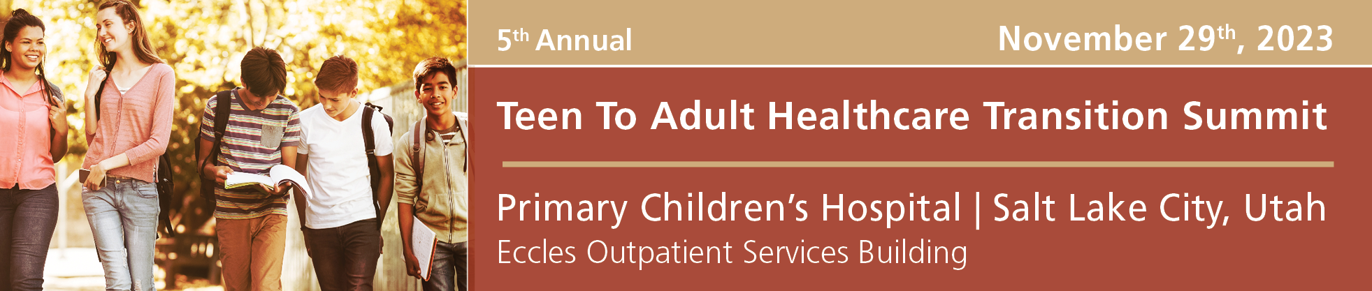 5th Annual Teen to Adult Healthcare Transition Summit Banner